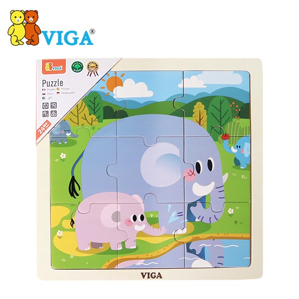 [VIGA] 9피스퍼즐-코끼리